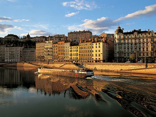 Visite de Lyon, depuis les Quais de Saône