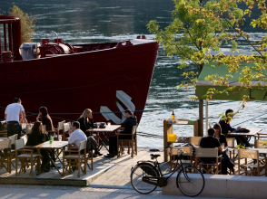 Les terrasses sur les Berges du Rhône  © Tristan Deschamps